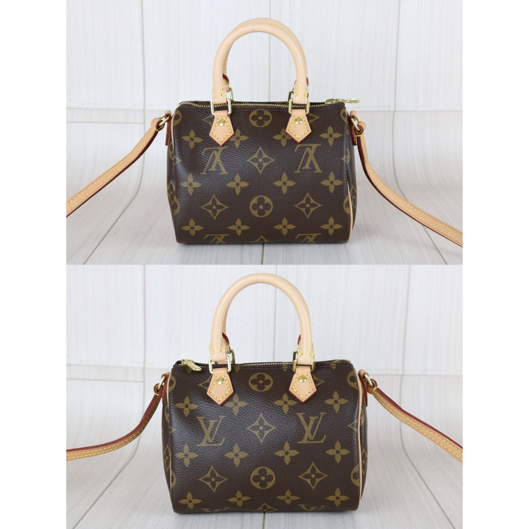 Excellent（Rank SA）｜LV Monogram Nano Speedy Handbag Shoulder Bag｜X25120407