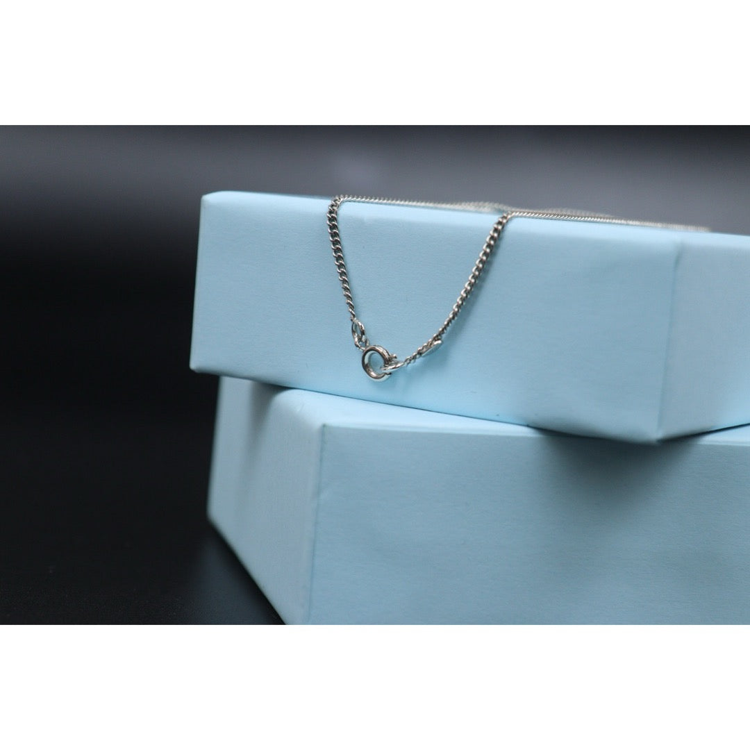 Very Good ( Rank A) ｜ CHANEL Coco Mark  Rhinestone Silver Necklace｜25121204