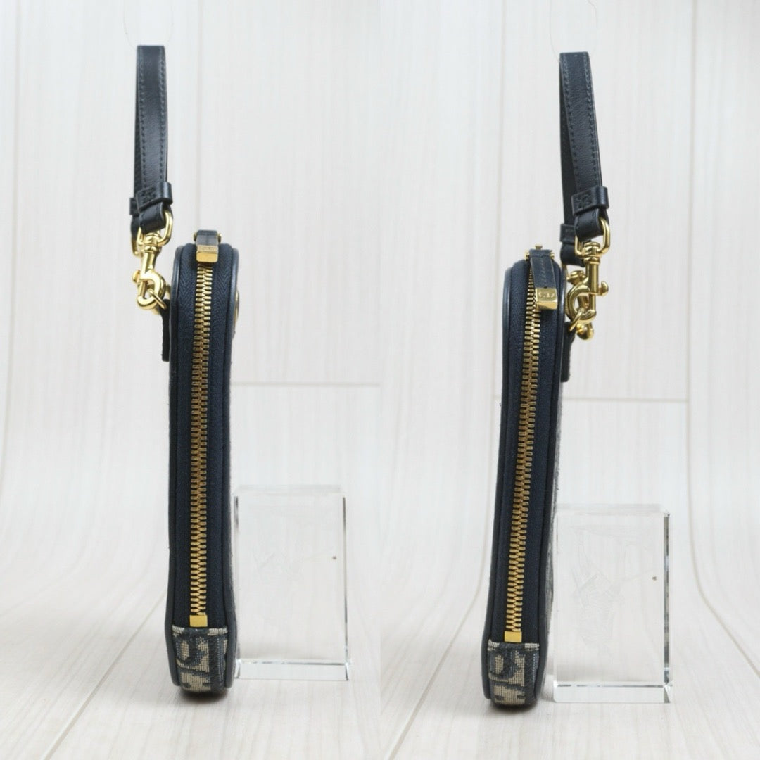 Include Entrupy Certificate of Authenticity｜Good ( Rank AB)｜Dior Trotter Montaige Phone Holder  Chain Shoulder Bag ｜26102001