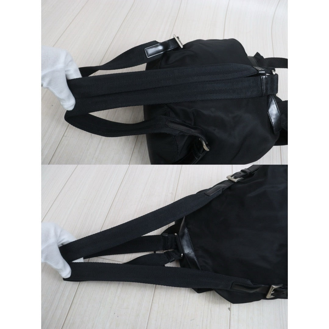 Include Entrupy Certificate of Authenticity｜Good ( Rank AB) ｜Prada  Nylon Black Backpack Small｜26071503