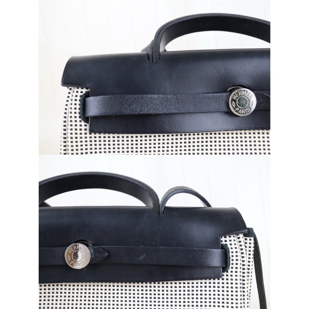 Include Entrupy Certificate of Authenticity｜Good ( Rank AB) ｜ HERMES Herbag 31 Shoulder Bag Z Stamp Made In 2021Year｜S26040101