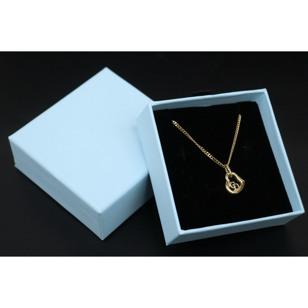 Very Good ( Rank A) ｜ Dior CD  Heart Necklace Golden Plated ｜V25110622