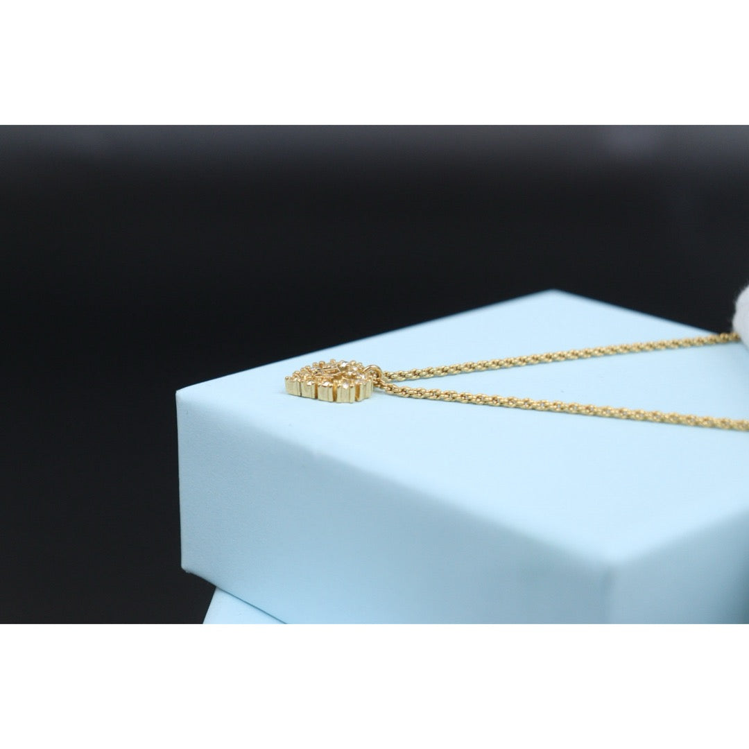 Very Good ( Rank A) ｜ Dior CD Heart Rhinestone Necklace ｜V25121107