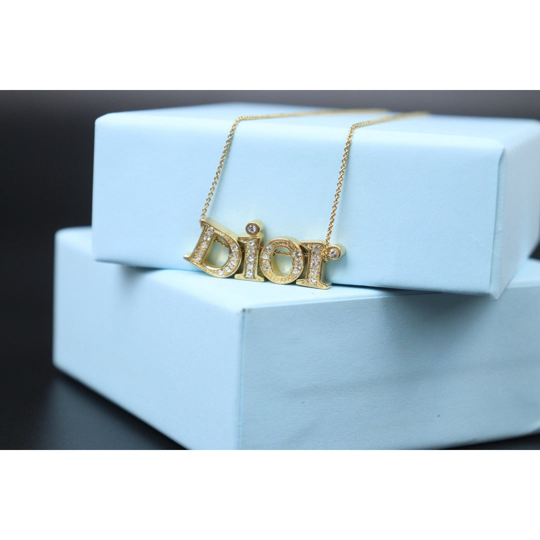 Very Good ( Rank A)  ｜ Dior Rhinestone Necklace ｜240100414