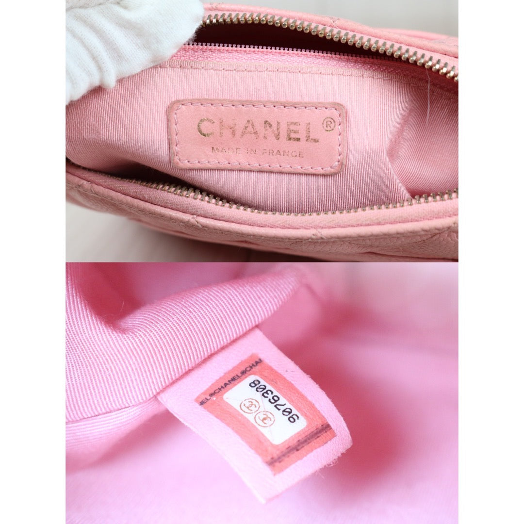 Good ( Rank AB)｜ CHANEL Caviar Leather Shoulder Bag Pink Made In 2004-2005Year  ｜S24073104