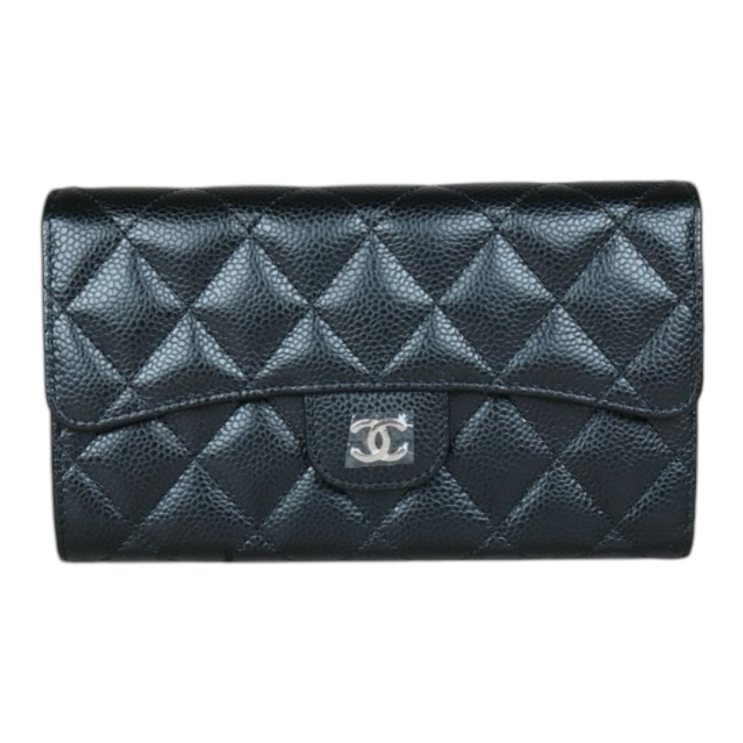 Excellent（Rank SA）｜CHANEL Caviar Skin Black Long Wallet｜S24090301