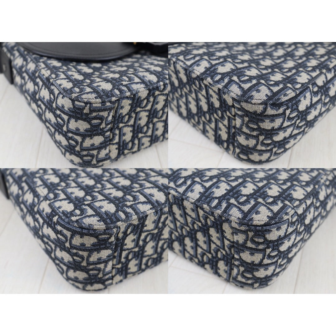 Very Good ( Rank A)｜   Dior Trotter Obilque Jacquard Saddle Shoulder Bag ｜S25090101