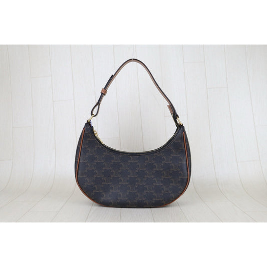 Very Good ( Rank A) ｜ CELINE Macadam AVA Triomphe Canvas Shoulder Bag｜S25121106