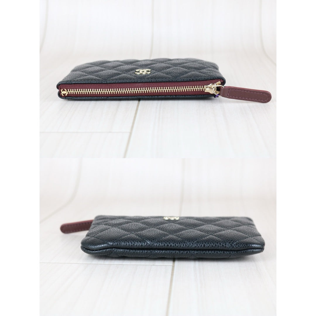 Excellent（Rank SA）｜CHANEL Caviar Skin Calf Leather Card Holder Black ｜X25082804