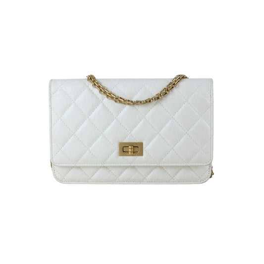 Good ( Rank AB)｜CHANEL 2.55  Aged Calfskin White Shoulder Bag  ｜R24111202