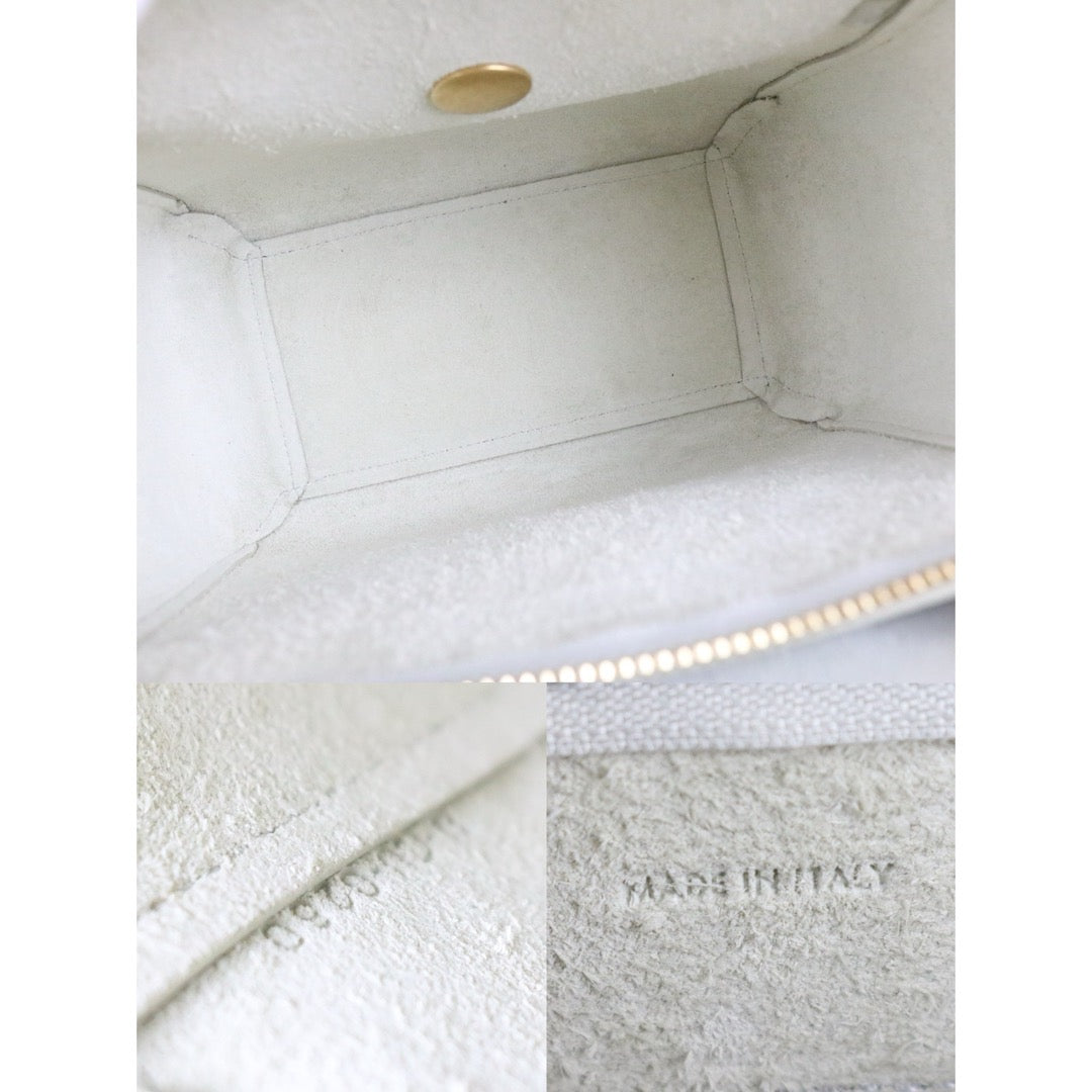 Very Good ( Rank A)｜CELINE  Calf Leather Belt Nano Handbag Shoulder Bag Sage Green｜X25091404