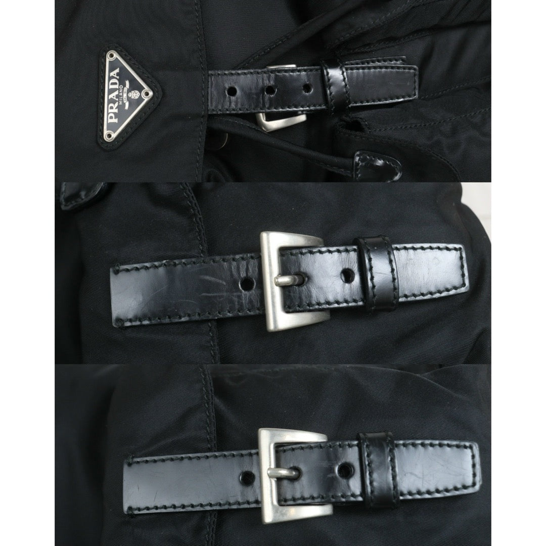 Include Entrupy Certificate of Authenticity｜Good ( Rank AB) ｜Prada  Nylon Black Small Backpack ｜26091802