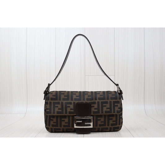 Rank AB ｜ FENDI Zucca Mamma Baguette Shoulder Bag｜24032906