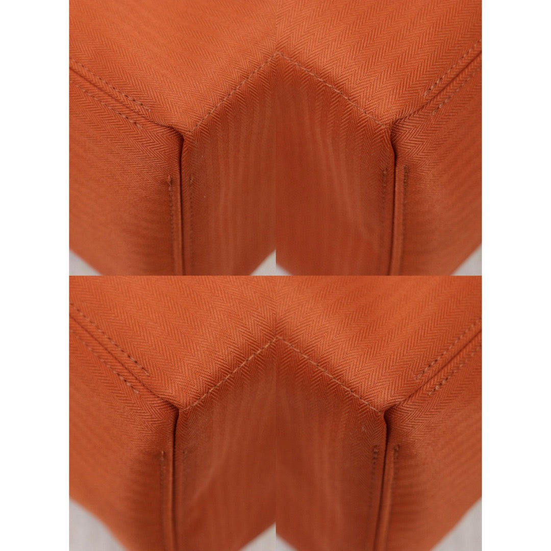 Very Good ( Rank A)｜ HERMES Acapulco Canvas Orange HandBag ｜P24120211