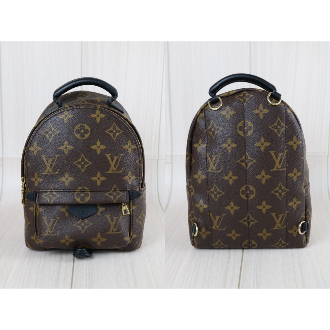 Include Entrupy Certificate of Authenticity｜Very Good ( Rank A)｜  Louis Vuitton Monogram Coated Canvas Mini Palm Springs Backpack｜S26072607