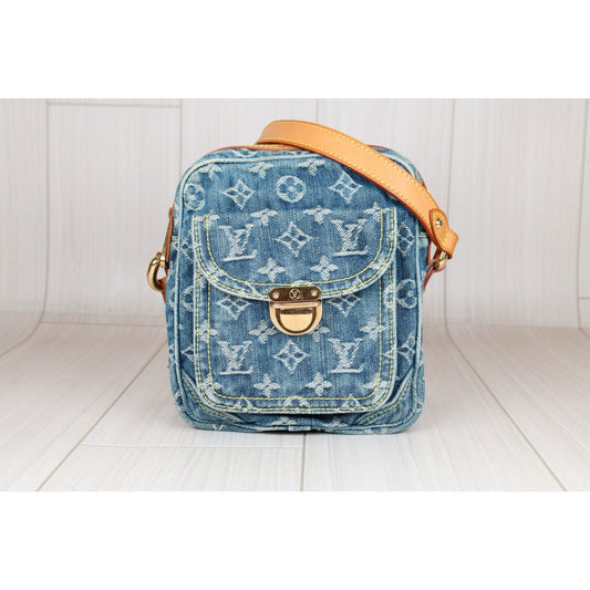 Rank AB ｜LV Monogram Denim Blue Camera Bag Shoulder Bag｜S24080502