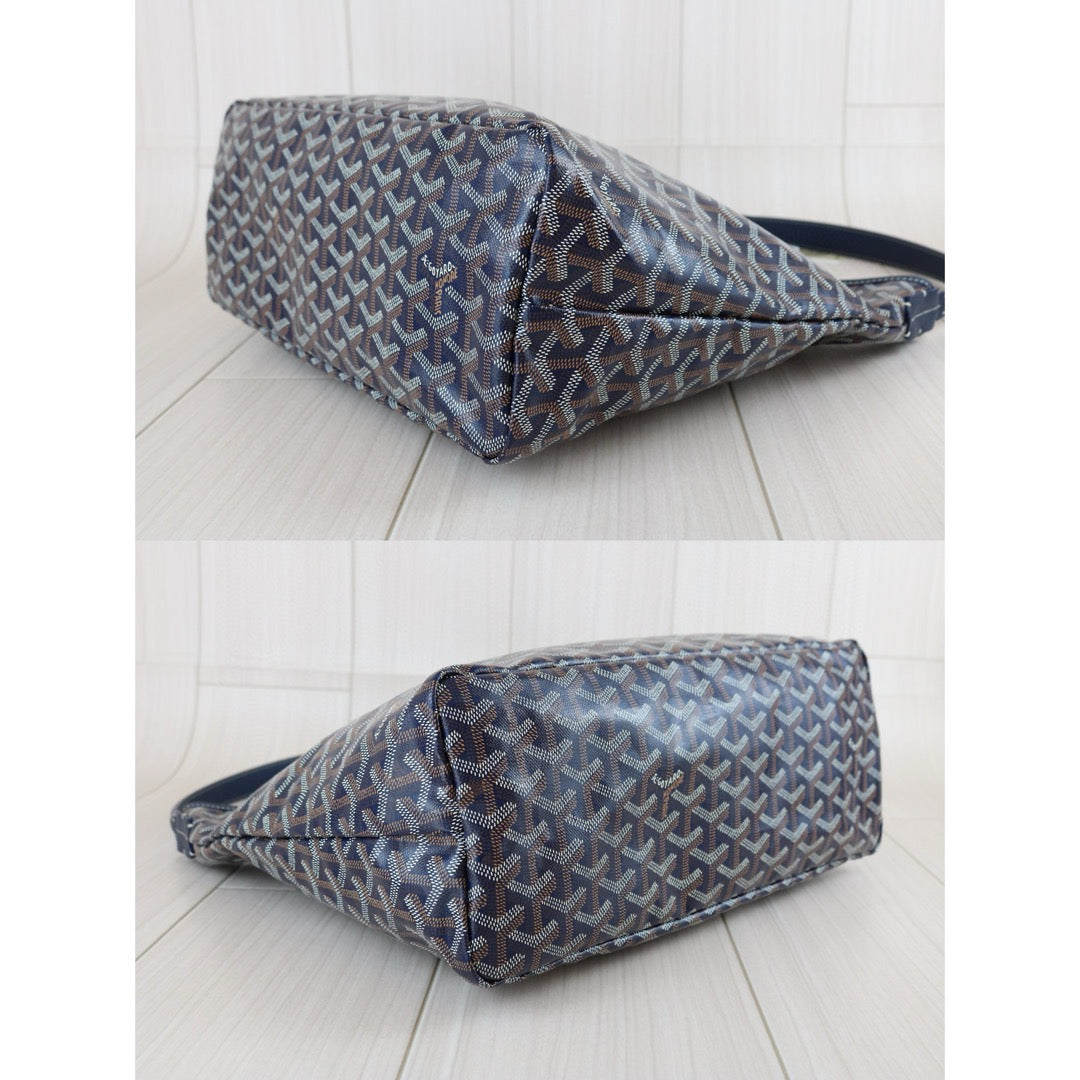 Excellent（Rank SA）｜ Goyard Boheme Hobo Shoulder Bag Navy Blue｜B25011001