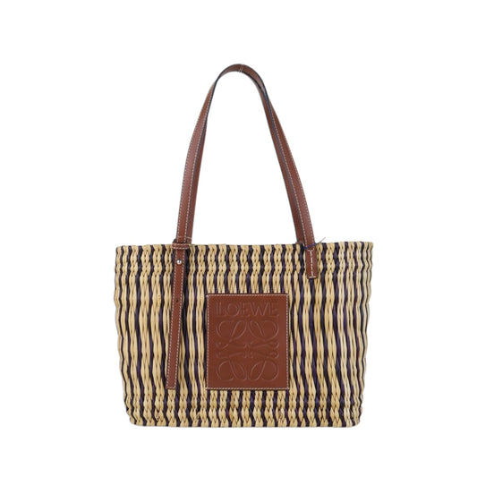 Include Entrupy Certificate of Authenticity｜Good ( Rank AB)｜ LOEWE Straw  Basket Handbag Shoulder Bag ｜S26060117