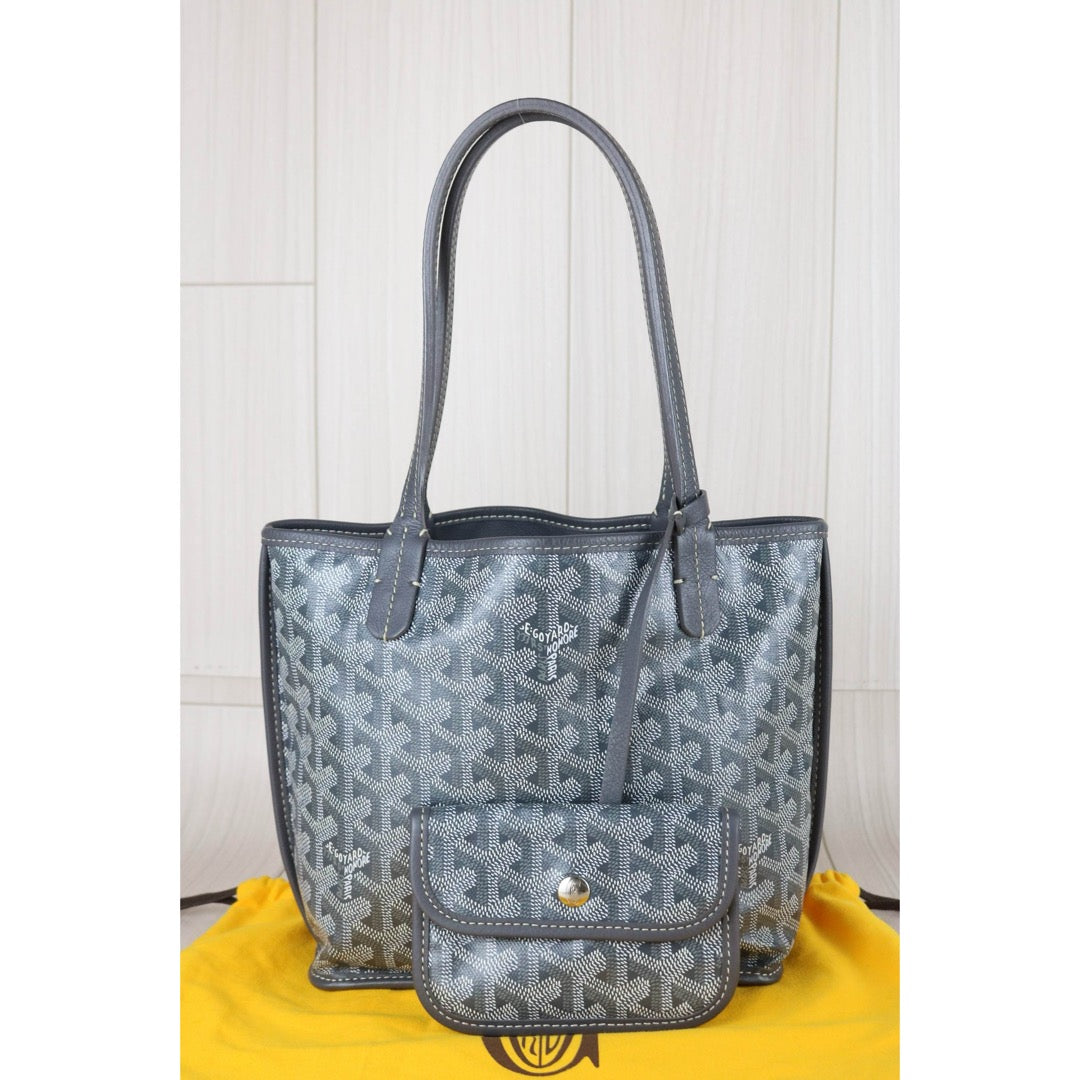 Very Good ( Rank A) ｜ Goyard Anjou Mini Tote Bag Gray｜X25111308
