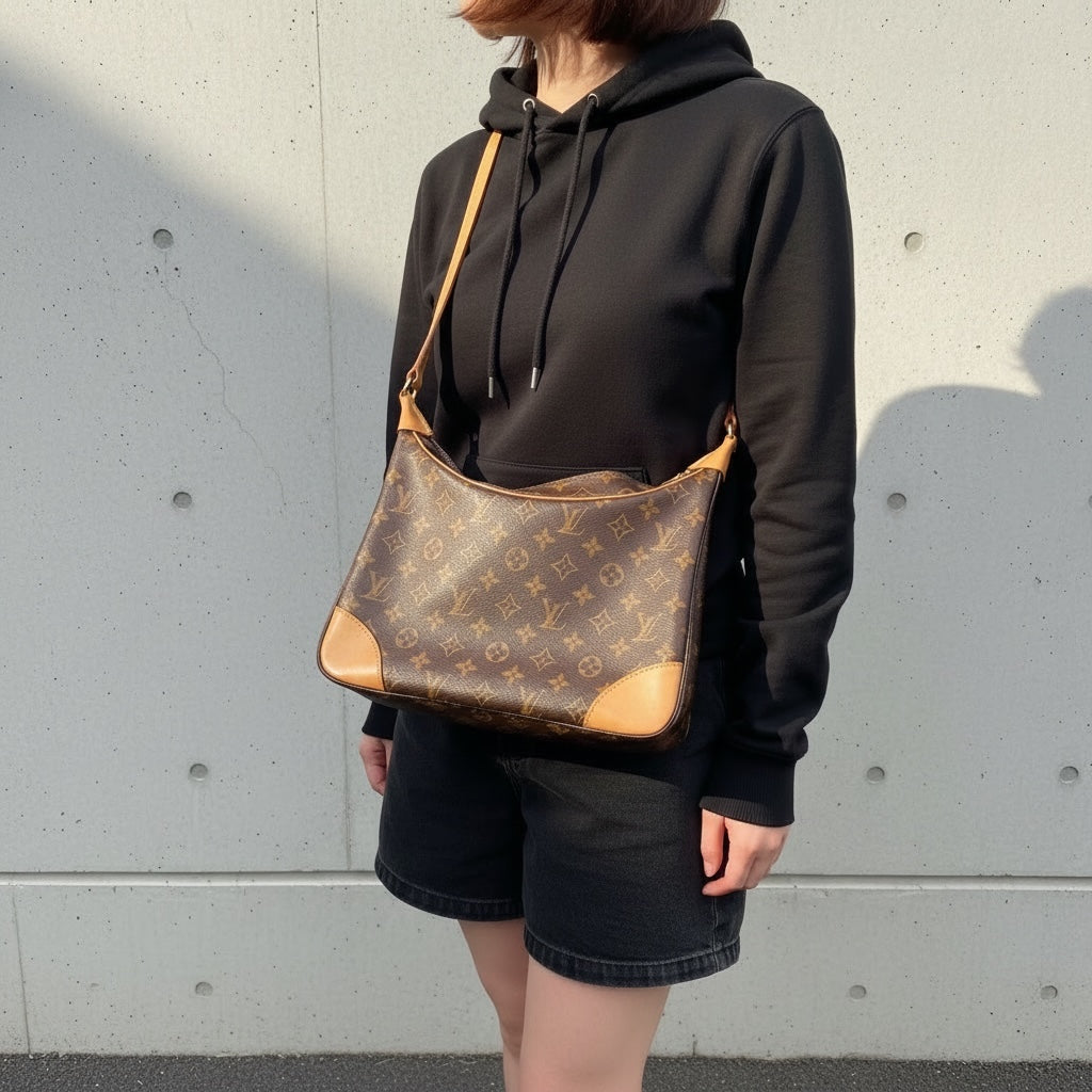 Include Entrupy Certificate of Authenticity｜Good ( Rank AB)｜Louis Vuitton Monogram Boulogne 30 Shoulder Bag ｜26041407