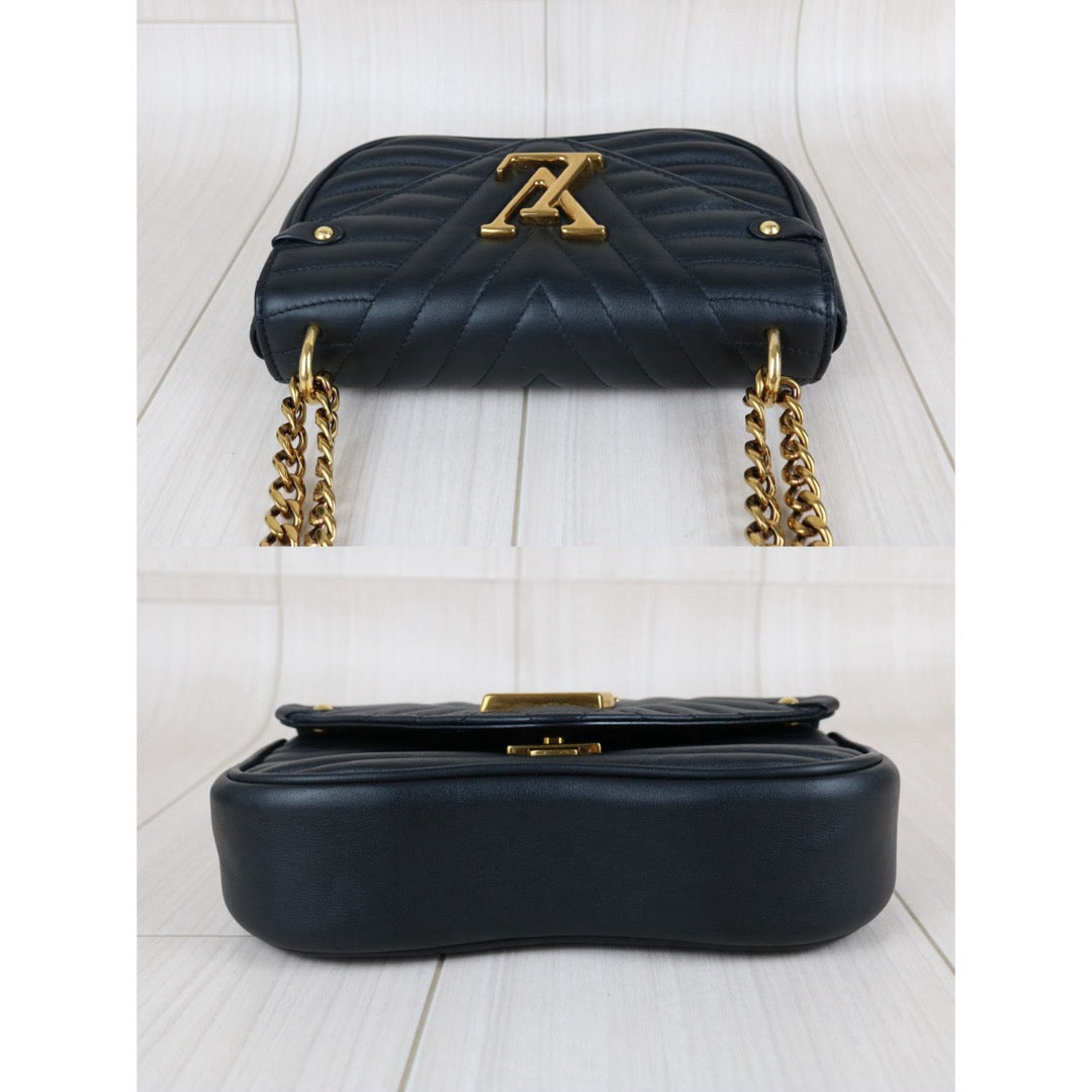 Include Entrupy Certificate of Authenticity｜Very Good ( Rank A)｜ Louis Vuitton Calf Leather  New Wave Multi Pochette  Black｜S26060801