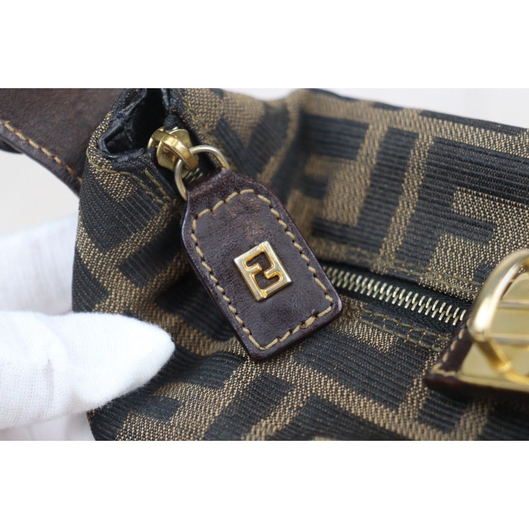 Rank A ｜ FENDI Zucca Handbag ｜23100612