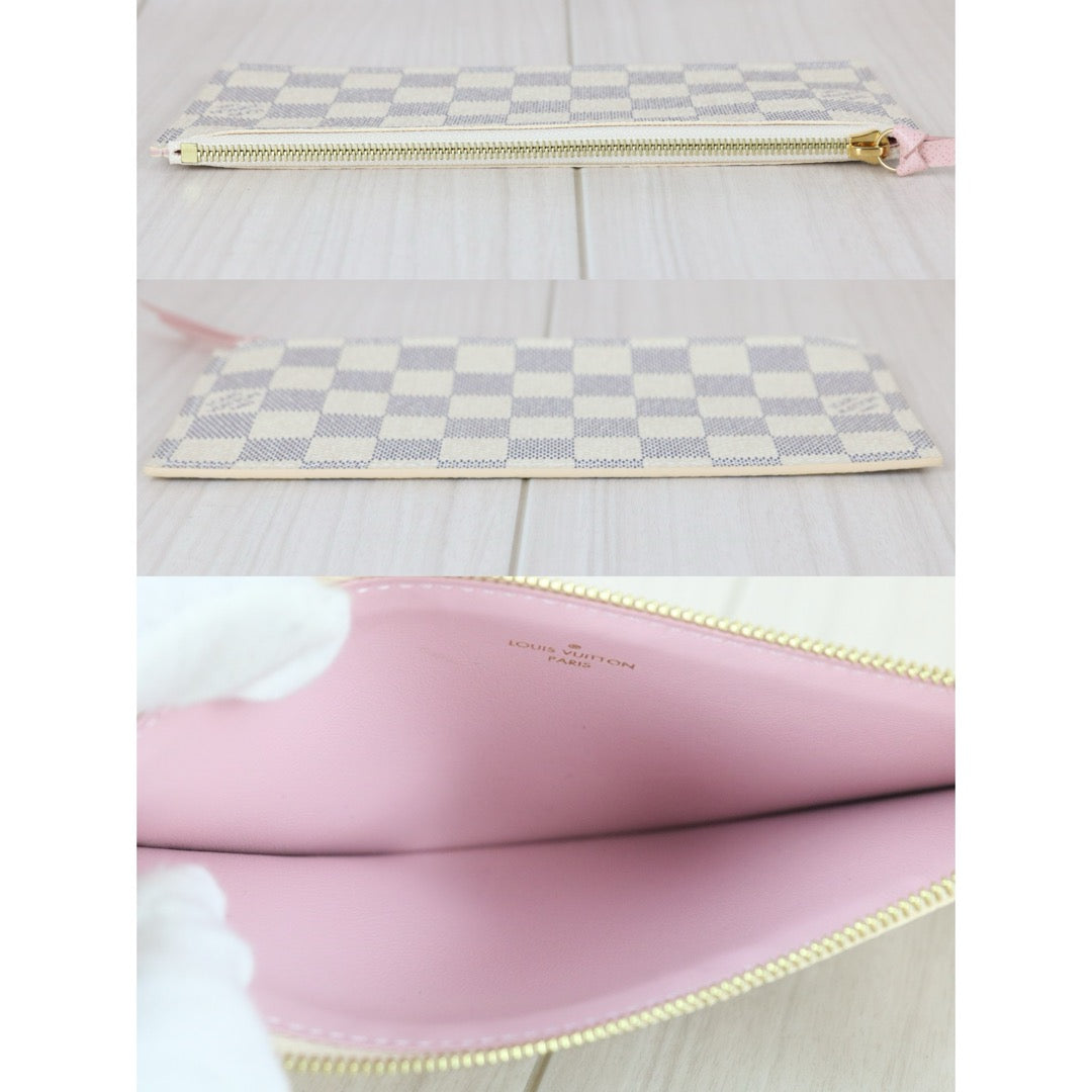 Very Good ( Rank A)｜LV Damier Azur Pochette Felicie Shoulder Bag IC Chips Model ｜S25070203