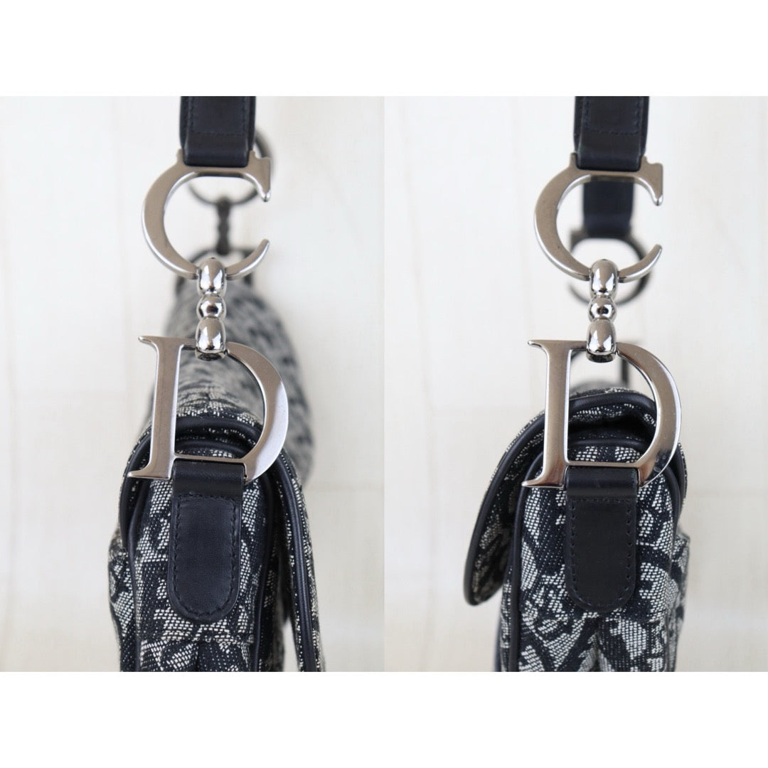 Include Entrupy Certificate of Authenticity｜Very Good ( Rank A)｜Dior Trotter Saddle Shoulder Bag Medium｜S26012704