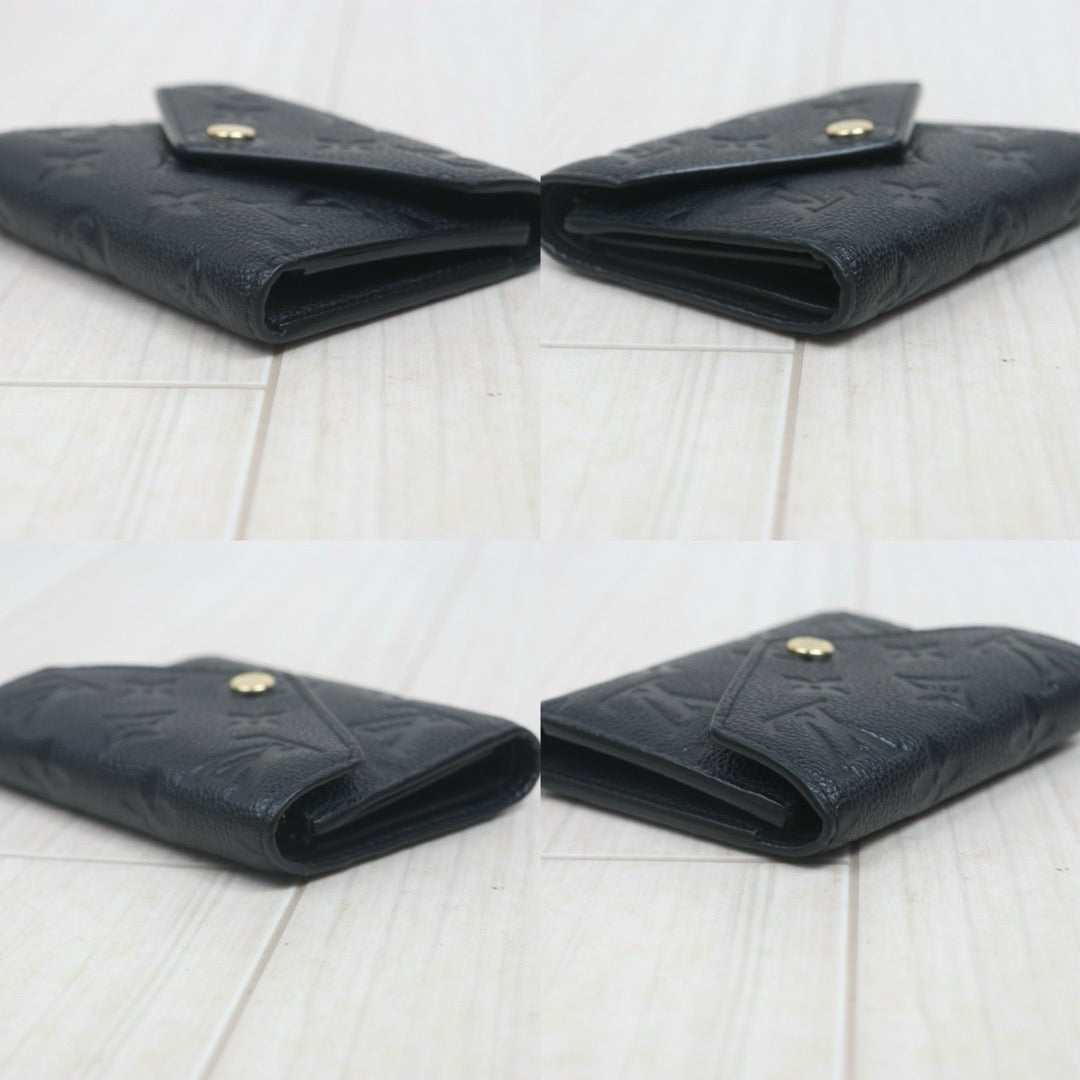 Include Entrupy Certificate of Authenticity｜Very Good ( Rank A)｜Louis Vuitton Monogram Empreinte Black Wallet IC Chips Model｜26062916