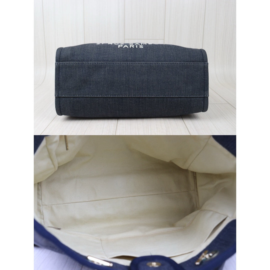 Good ( Rank AB)｜ CHANEL Canvas Tote Bag Navy  Made In 2012-2013 Year｜24080901