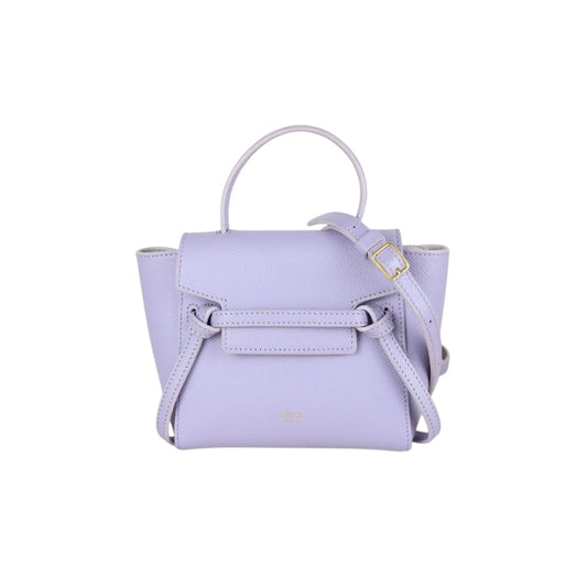 Very Good ( Rank A)｜CELINE Calf Leather Belt Pico Handbag Shoulder Bag Lilac｜S25112909