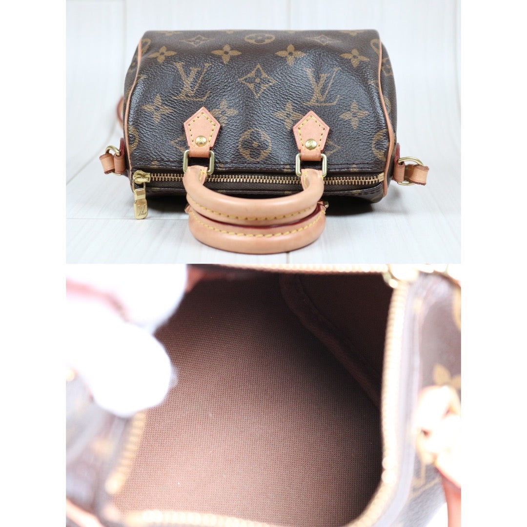 Rank A ｜LV Monogram Nano Speedy  Shoulder Bag｜S24042202