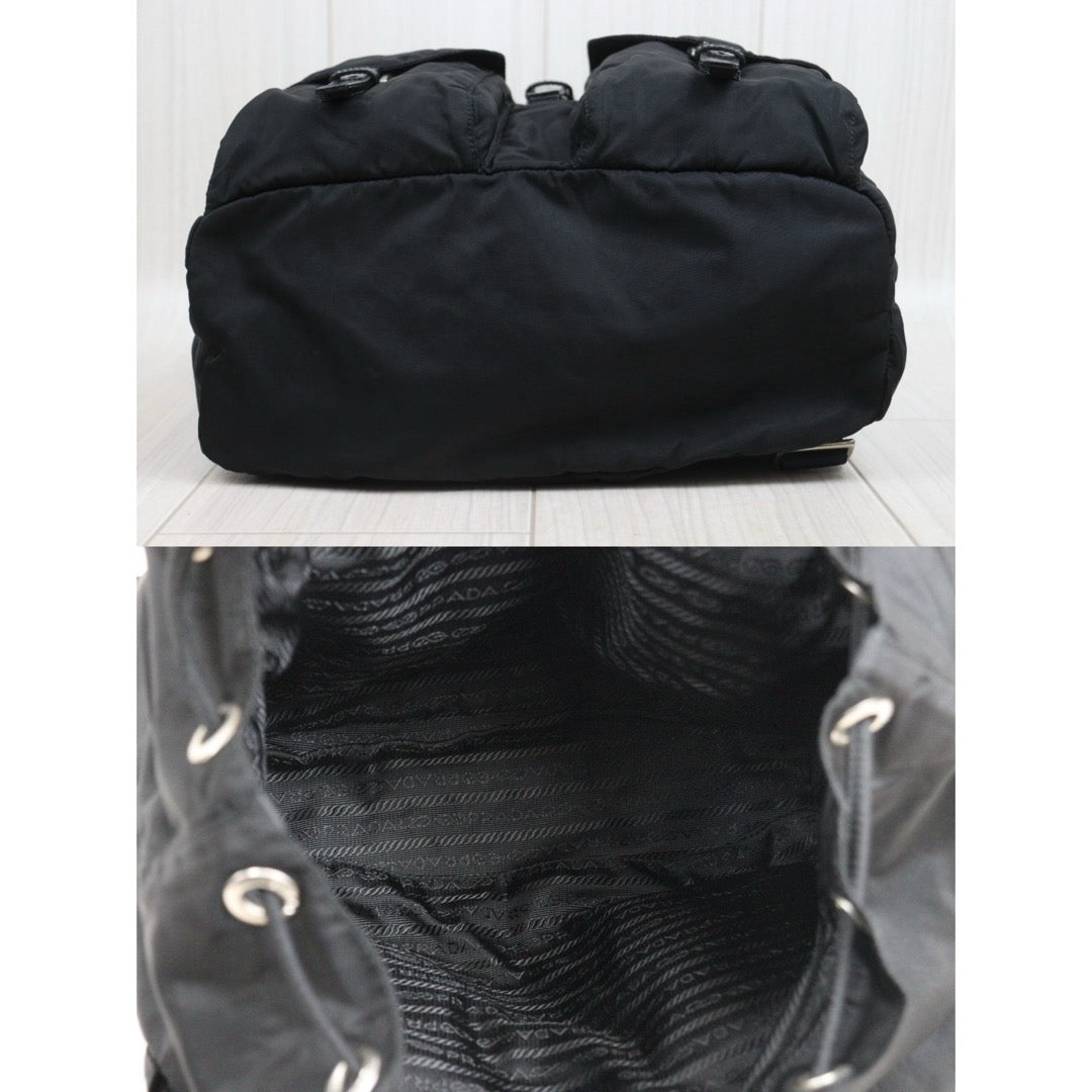 Include Entrupy Certificate of Authenticity｜Good ( Rank AB) ｜Prada  Nylon Black Backpack Medium｜26062602