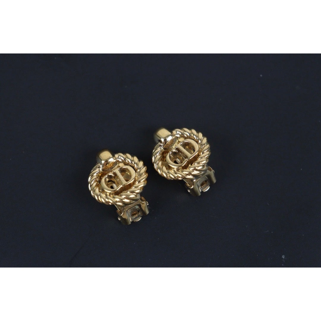 Rank A ｜ Dior CD Earring Gold Plated｜23100610