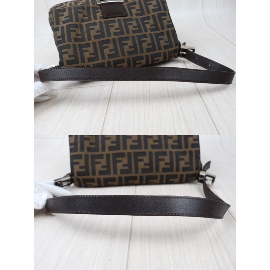 Rank A｜ FENDI Zucca Mamma Baguette Shoulder Bag ｜24041116
