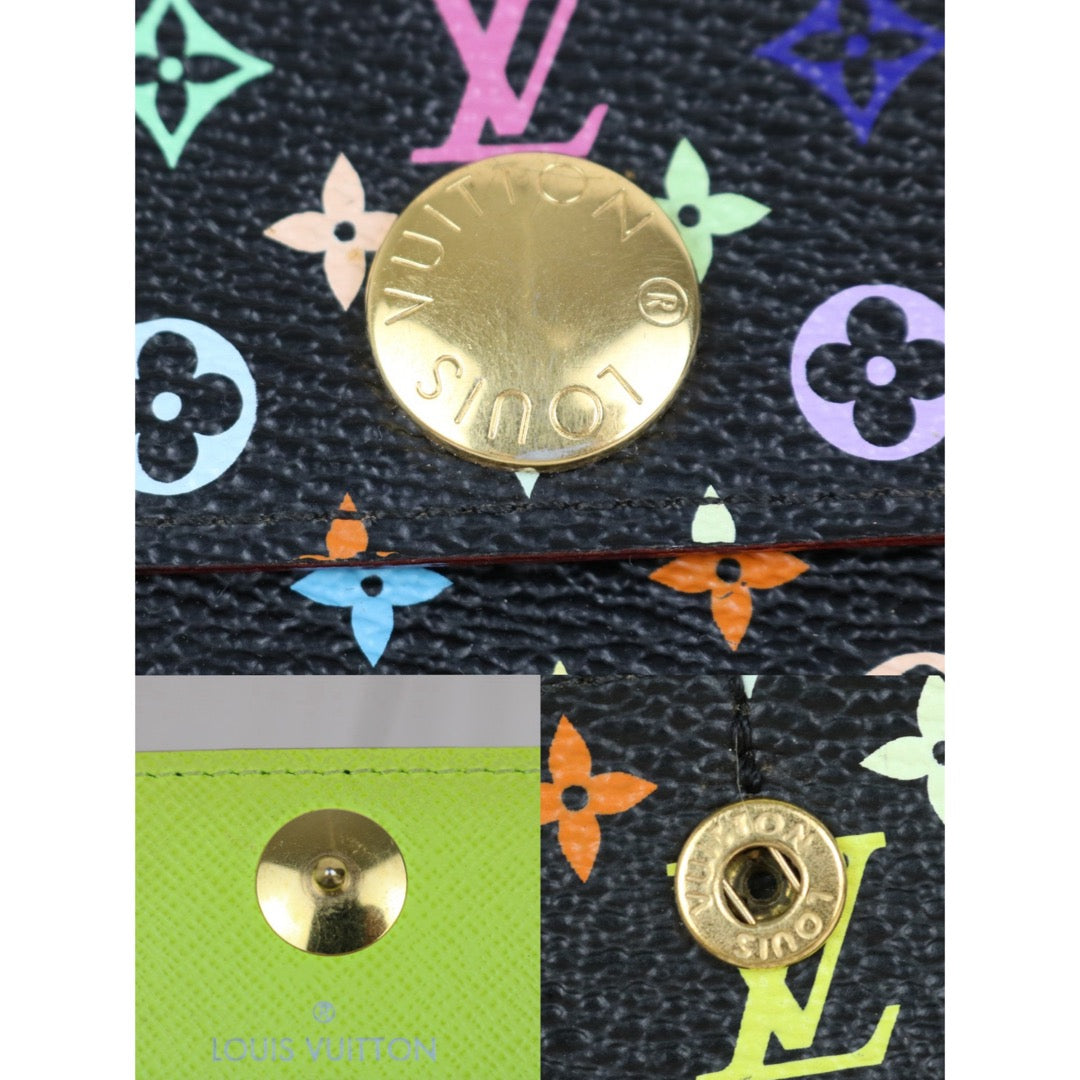Include Entrupy Certificate of Authenticity｜Very Good ( Rank A)｜ Louis Vuitton Monogram Multicolor Portofeuil Sara Long Style Wallet ｜S26060803