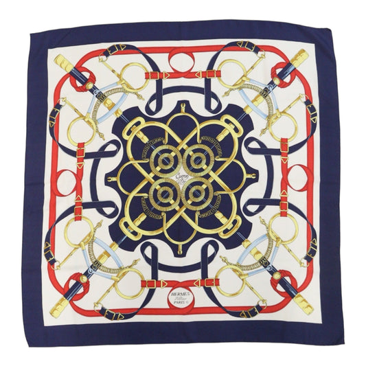 Very Good ( Rank A) ｜ HERMES Eperon D'or Scarf 90｜V25110604