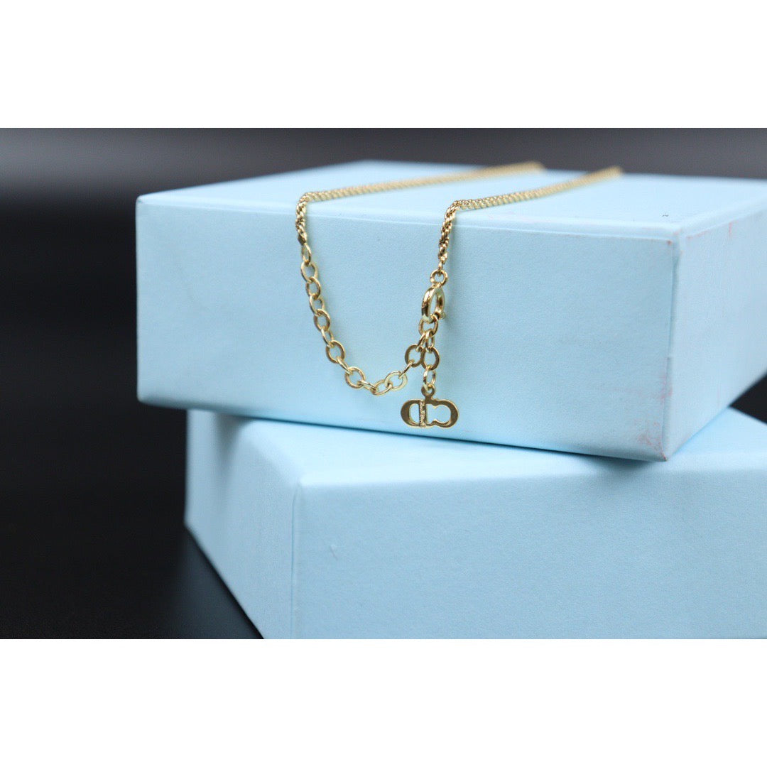 Rank SA ｜ Dior CD Necklace Gold Plated ｜24013003