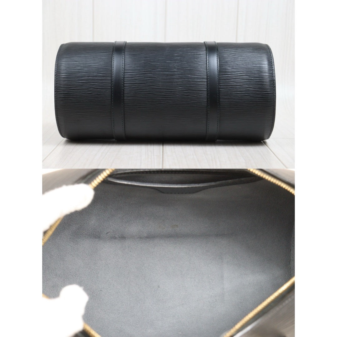 Include Entrupy Certificate of Authenticity｜Good ( Rank AB)｜ Louis Vuitton Epi Soufflot Handbag Black｜26042301