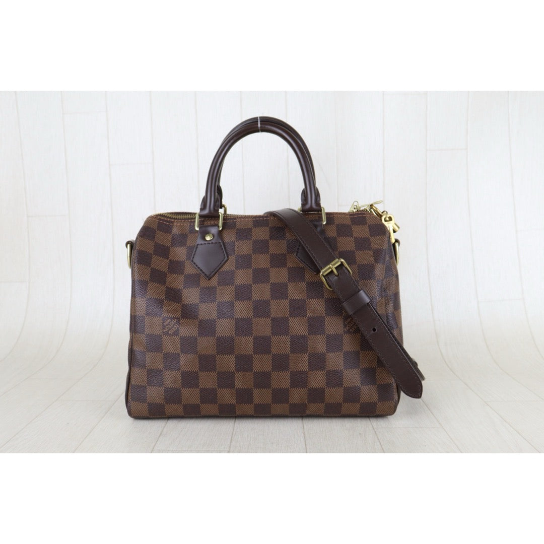 Include Entrupy Certificate of Authenticity｜Good ( Rank AB)｜ Louis Vuitton Damier Speedy 25 Hand Bag With Shoulder Strap ｜S26061503
