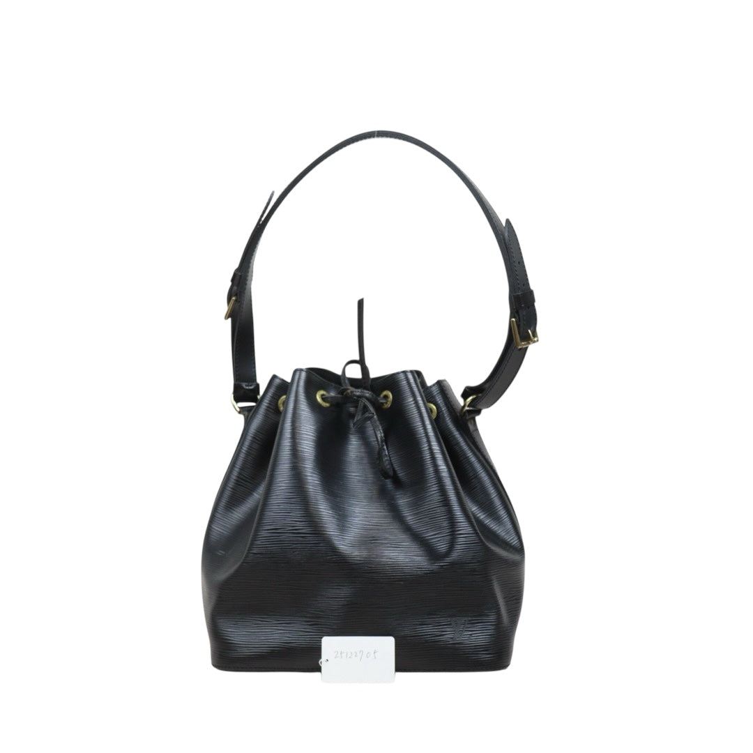 Include Entrupy Certificate of Authenticity｜Fair ( Rank B)｜ Louis Vuitton Epi Noe Shoulder Bag Black｜25122705