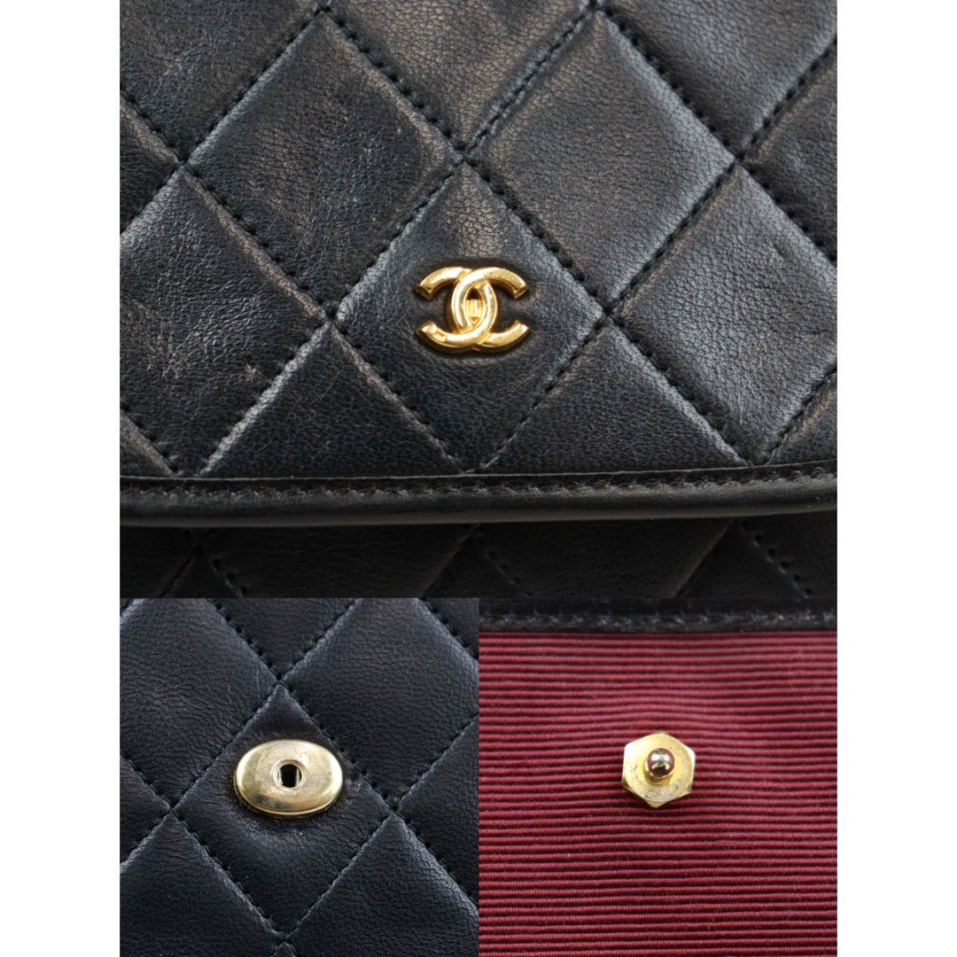 Rank AB｜ CHANEL Mini Coco Mark Matrasse Lambskin Chain Shoulder Bag ｜24022715