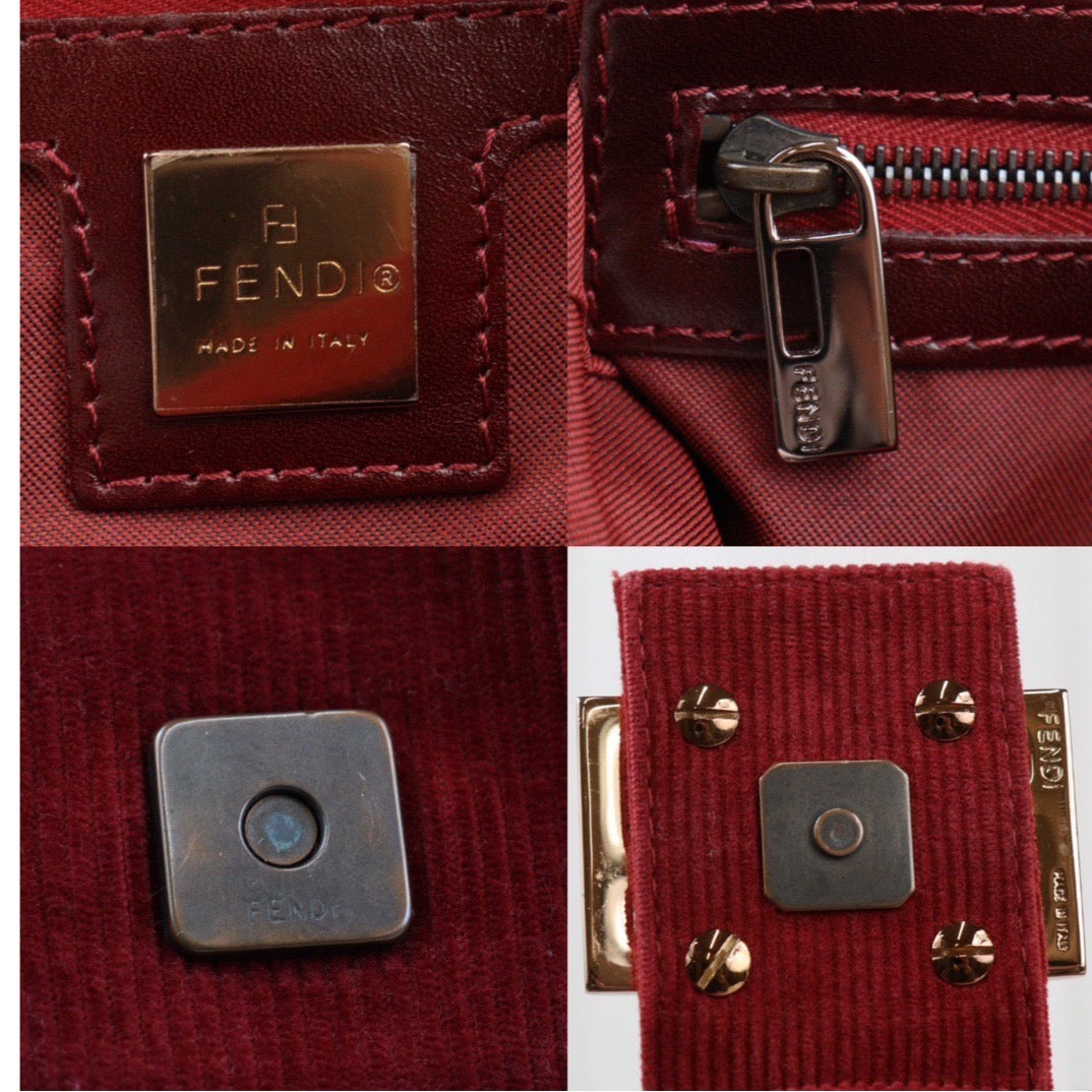 Rank A ｜ FENDI Baguette Shoulder Bag Red｜Q24021529