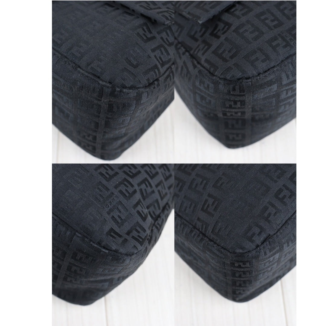 Rank A｜ FENDI Mamma Baguette Shoulder Bag Black ｜V23110222