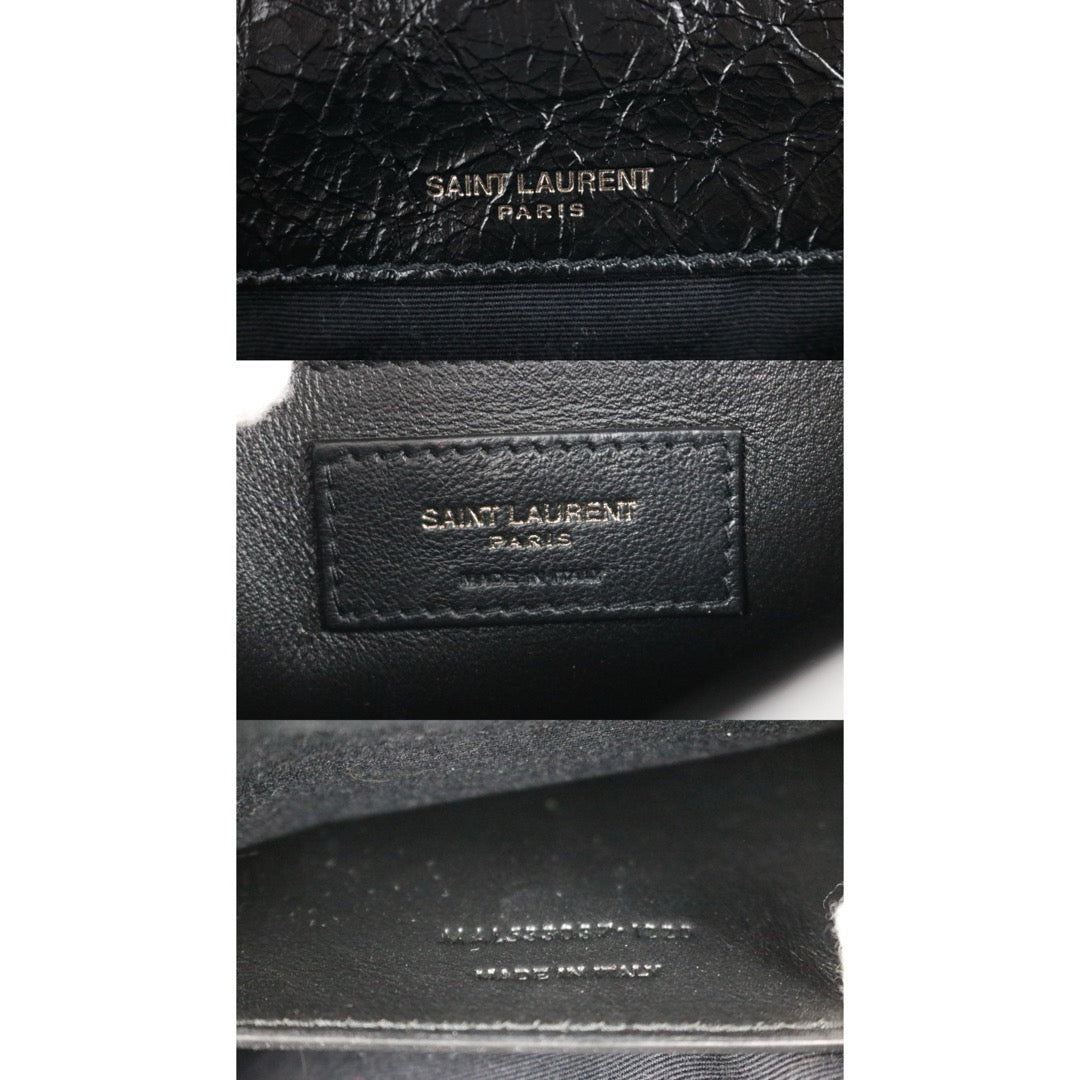 Include Entrupy Certificate of Authenticity｜Very Good ( Rank A)｜  Saint Laurent YSL Saint Laurent Niki  Shoulder Bag Black PM｜W26071703