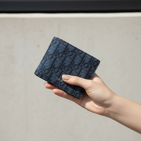 Include Authentic Detective Certificate of Authenticity｜Very Good ( Rank A)｜ Dior Trotter Oblique Wallet Black｜S26040801