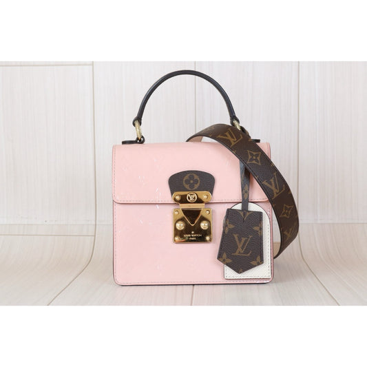 Very Good ( Rank A)｜LV Monogram Street Spring HandBag With ShoulderBag Pink｜S24082203