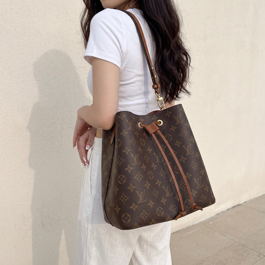 Include Entrupy Certificate of Authenticity｜Excellent（Rank SA）｜ LV Monogram Neo Noe Shoulder Bag Brown｜S26080602