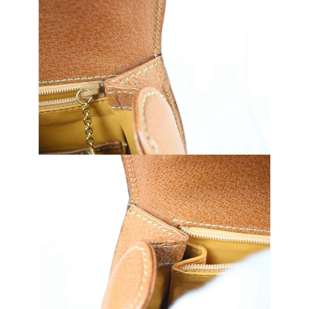Include Entrupy Certificate of Authenticity｜Good ( Rank AB)｜  GUCCI Bamboo Calf Leather Caramel HandBag ShoulderBag ｜S26073107