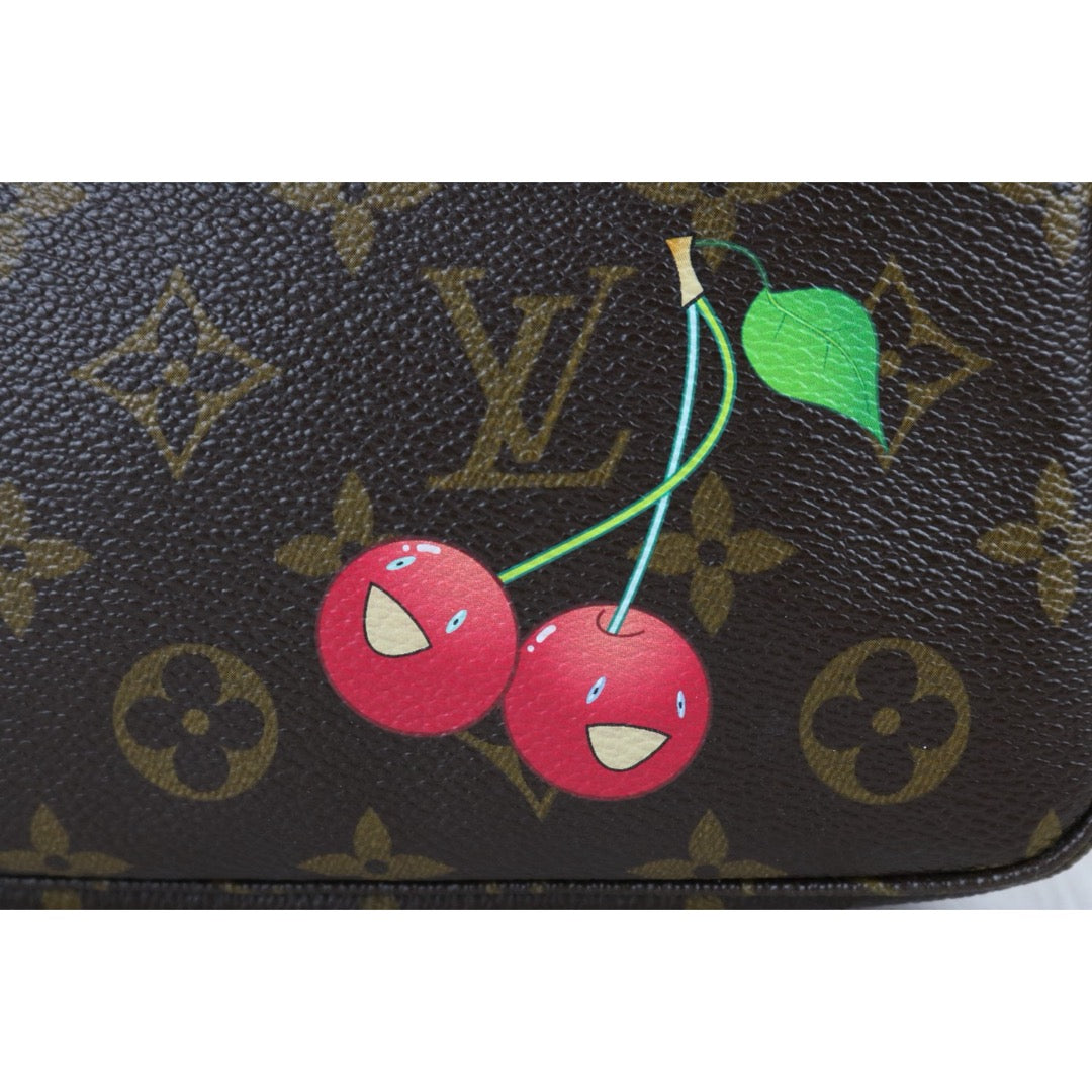 Good ( Rank AB)｜ LV Takashi Murakam Cherry Monogram Pochette Accessoires ｜S24101108